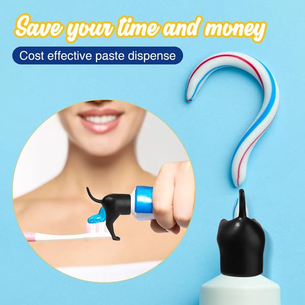 3-pack Pooping Dog Butt Toothpaste Topper, Funny Toothpaste Dispenser, Creative Toothpaste Topper, Pooping Toothpaste Tube, Toothpaste Squeezer, Toothpaste
