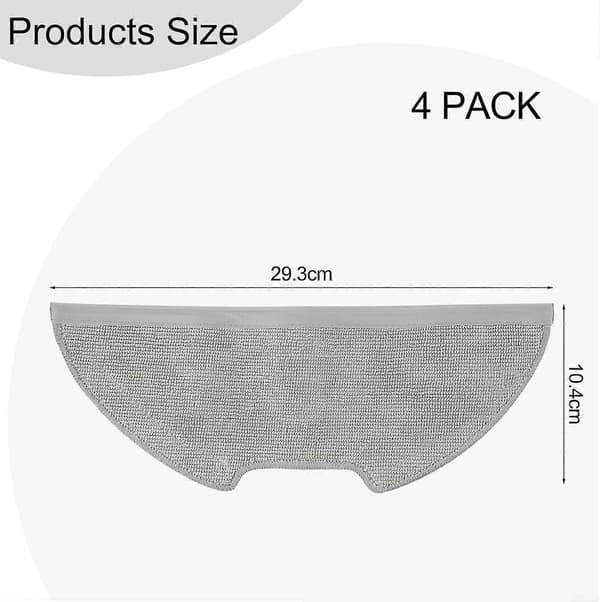 4-pakning mikrofiber moppekluter erstatningsputer for Eureka E20 Plus flekkfri gulvrengjøring
