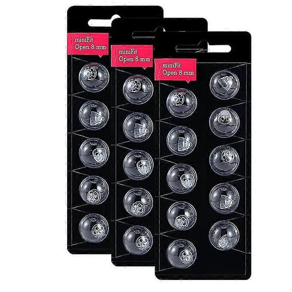 Hearing Aid Domes Compatible with Oticon Minifit 8mm Open (3-Pack), Oticon Hearing Aid Accessories Unive