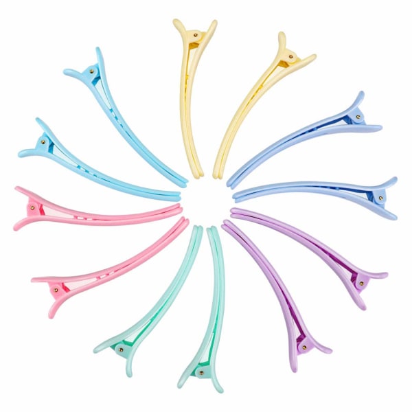 12 hair clips, 3.8-inch anti-skid big hair clip, fashionable banana clip hair styling accessories, suitable for women's and girls' hair.