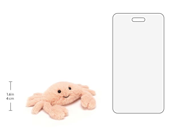 Jellycat 16cm Fluffy Crab pehmolelu