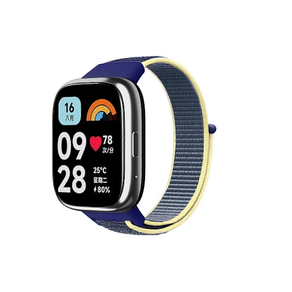 Til Xiaomi Redmi Watch 3 Lite/Watch 3 Active Nylon Urrem Loop Fastener Udskiftningsrem Style A