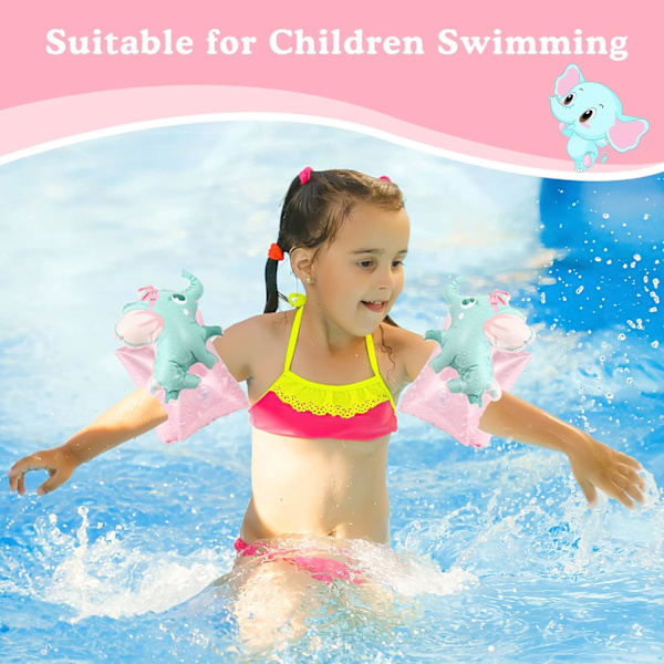 Svømmearmbånd til børn, oppustelige armbånd (3-6 år), armfloaties ærmer floater rør vandvinger børn floaties svømmearmbånd floaties til småbørn