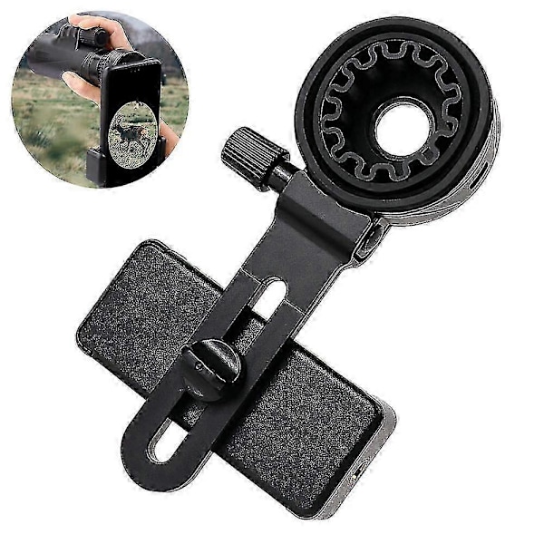 Ny Teleskop Telefon Adapter, Universal Mobiltelefon Holder Kompatibel med Kikkerter, Monokulære, Mikroskoper, Observationskikkerter, Teleskoper, Smartphone Holder Klip