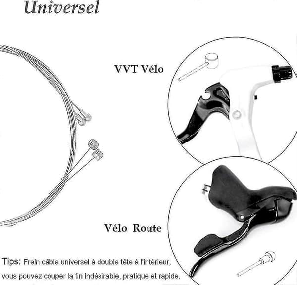 Universal cykelbremsekabel og boks sæt base bremsekabel udskiftningssæt