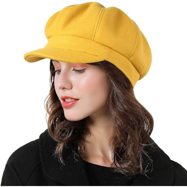 Kvinners Beret Newsboy Hat Fransk Ull Cap Classic Høst Vår Vinter