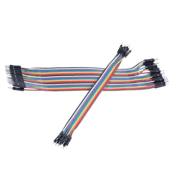 40 stk. 20 cm 2,54 mm han til han Breadboard jumperkabel