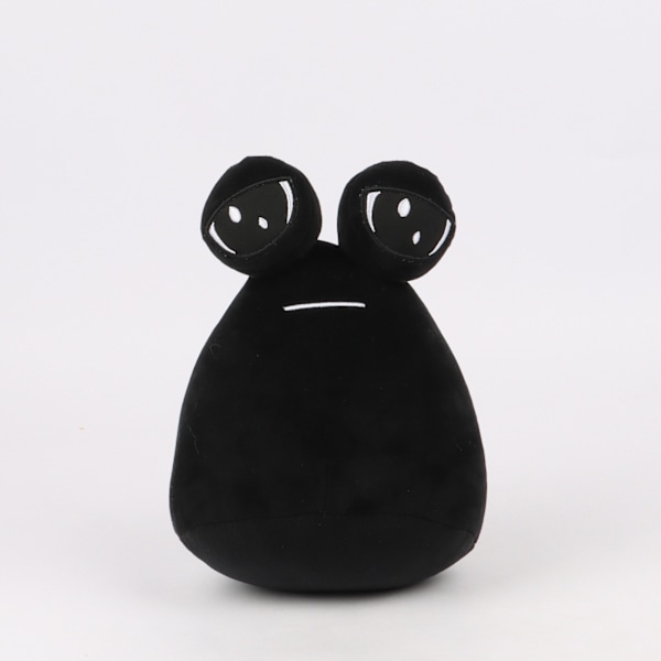 22cm/8.6in Alien Pou -pehmolelu, söpö eläin Pou Dol Kawaii eläinpehmolelu nukke pehmolelu tyttö poika syntymäpäivälahja Black 22cm