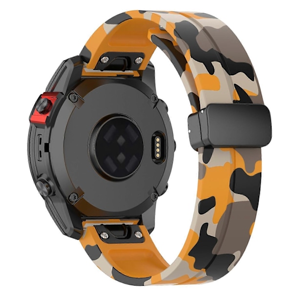 Tyyppi H Garmin Fenix 7/Forerunner 965/955/945/935 kellon ranneke musta solki 22mm Camouflage Style C