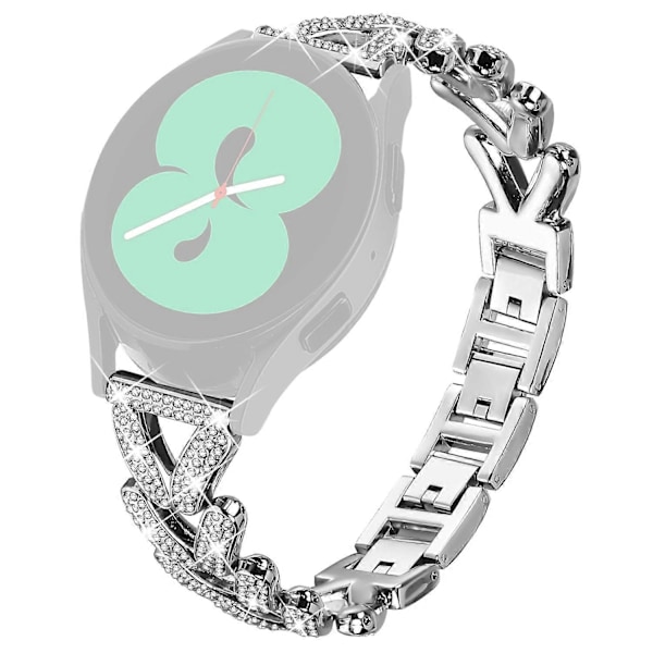 Vridbar armband i zinklegering med strassdekoration för TicWatch 2 Style E
