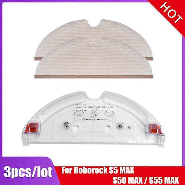 Roborock S5 Max Tilbehør S50 Max S55 Max S6 Maxv T7 Elektrisk Kontrol Vandtank Vandtank Bakke Moppeklud Støvsuger Dele NO5 (NR)