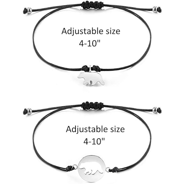 Mor og datter armbånd - Mor og mig hjerte matchende ønskearmbånd - Datter gave fra mor - Julegaver