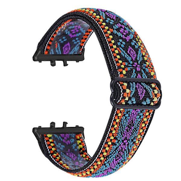 Type P Elastisk armbånd med mønsterdesign til Samsung Galaxy Fit3 SM-R390 (Svart spenne) Style D