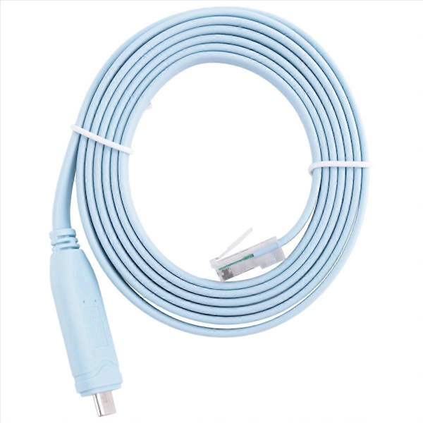USB til Type C konsolkonfigurationskabel Type C til RJ45 seriel router debuggingkabel sininen