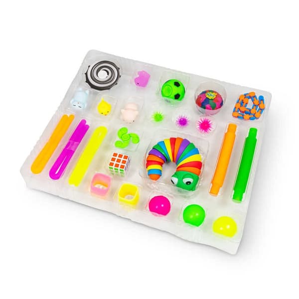 Julkalender Fidget Adventskalender med Leksaker Advent Kalender Multicolor multifärg