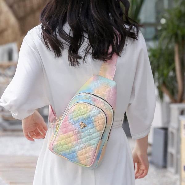 Lille slyngetaske til kvinder, crossbody taske, crossbody tasker til kvinder, trendy brysttaske, slyngerygsæk til gåture og shopping