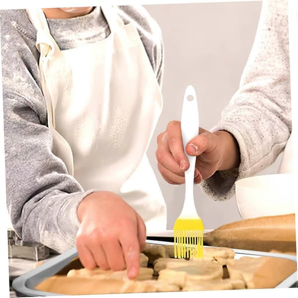 2 stk. silikonpenselsett med ergonomisk grep for matlaging, baking, grilling og bakverk