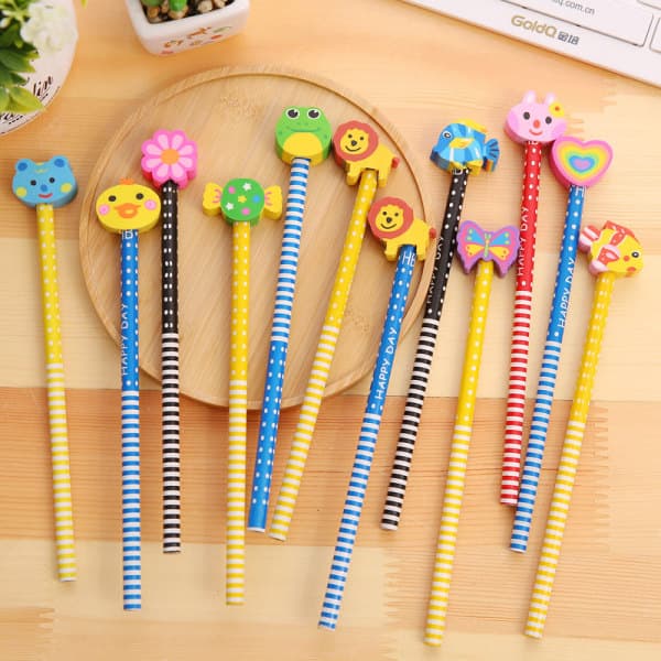 40-pack - Pencils / Pencils with Eraser - Multicolor Anima