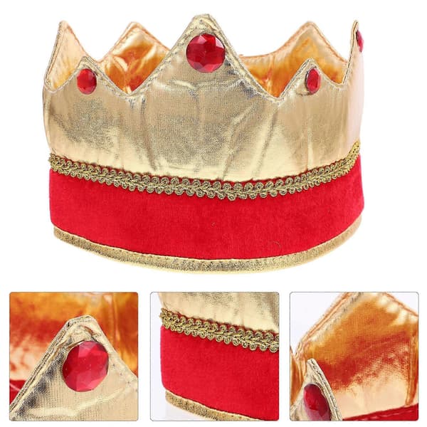 Festival King Hatt for Cosplay Dekorasjon 4 stk Stoff Fest Hodeplagg