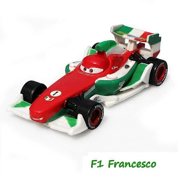 Aito Cars2 Finn Mcmissile Holley Badass Doc.z automalli Anime-elokuvahahmot Malli Metalliseos Painevalettu Ajoneuvolelu Pojille F1 Francesco