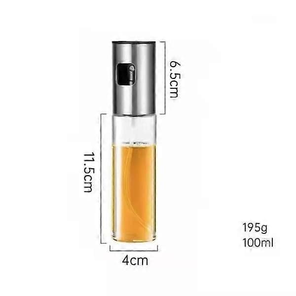 Sprayflaske for olje og eddik 100 ml Sølv