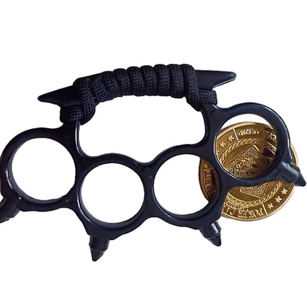 Döskalle Fyra Finger Spänne Försvarsring Black Rope