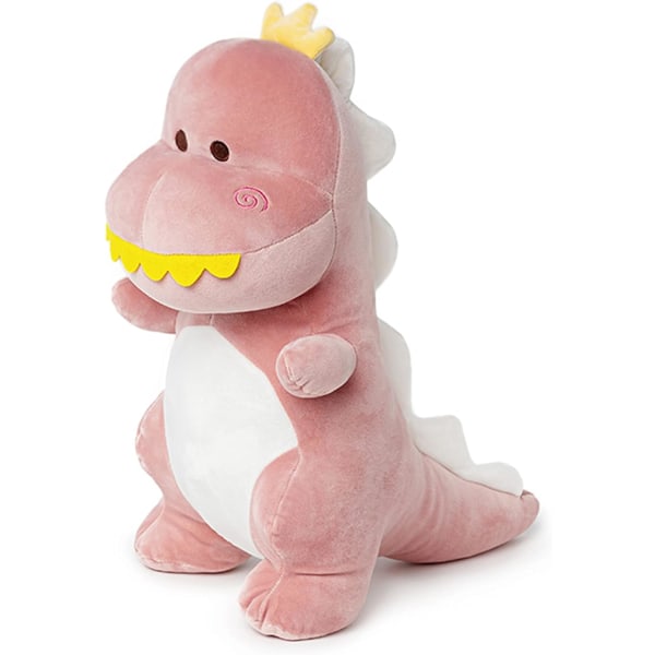 Dinosaur plysdyr, 12” sød dinosaur plys dinosaur blød dino plys dino plysdyr legetøj til drenge piger børn baby (Pink)