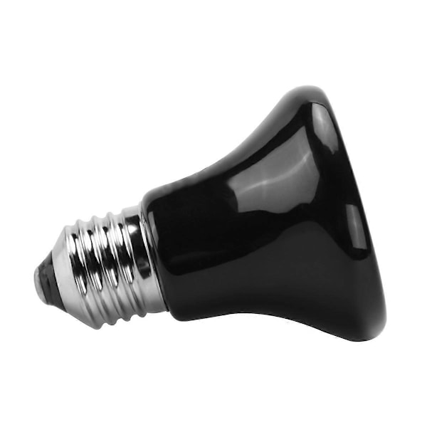 Varm E27 Kæledyrs Varmelampe Sort Infrarød Keramisk Emitter Varme Pære Kæledyrs Rugemaskine Reptil Lampe 220 75W