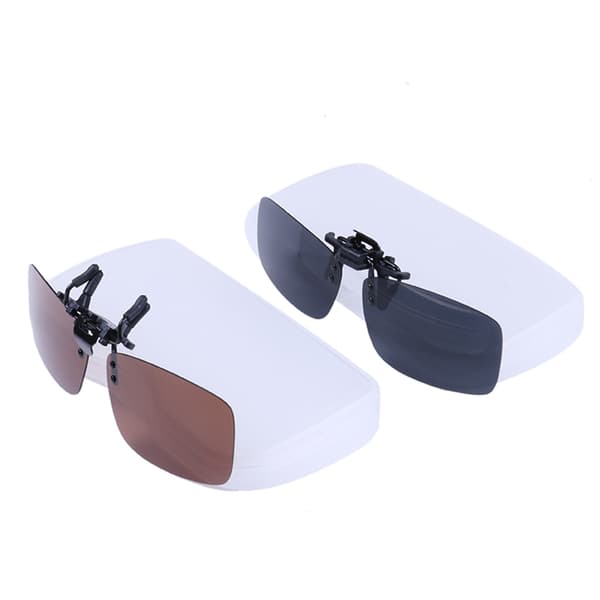 Clip-on solbriller - Brune