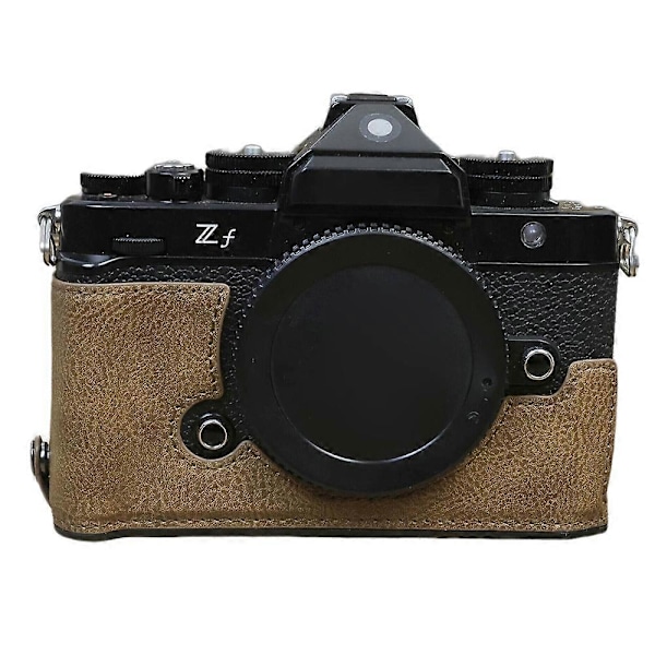 Typ C För Nikon ZF PU Läder Kameraväska Batteriöppning Anti-fall Skyddande Fodral Style A