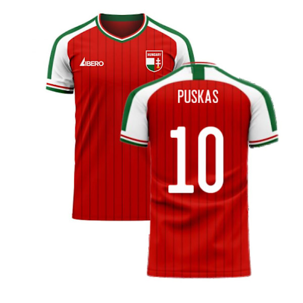 Ungarn 2025-2026 Hjemmebane Koncept Fodbolddragt (Libero) (PUSKAS 10) Red XLB