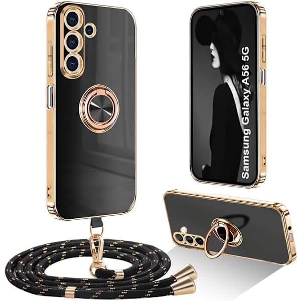 2025 Latest Model Case Compatible with Samsung Galaxy A56 5G Case with Strap, Slim Shockproof Phone Case, Mobile Phone Protective Case