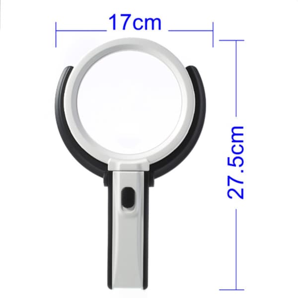 Foldable Large Magnifying Glass with LED Light 2 x 120mm