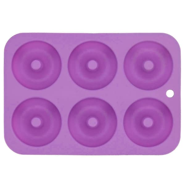 Silikoninen pyöreä donitsivuoka, violetti