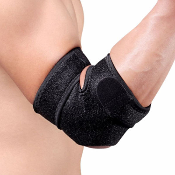 Armbågsstöd, justerbart armbågsstöd med dubbla fjäderstabilisatorer, armbågsrem för golfarmbåge, tennisarmbåge