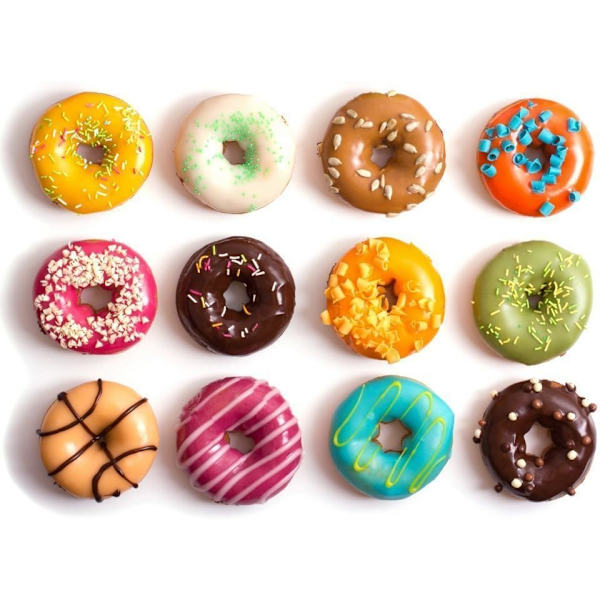 (2 stk) 6-hullet silikone donut bageform/non-stick donutform, opvaskemaskine, ovn, mikrobølgeovn, fryser sikker