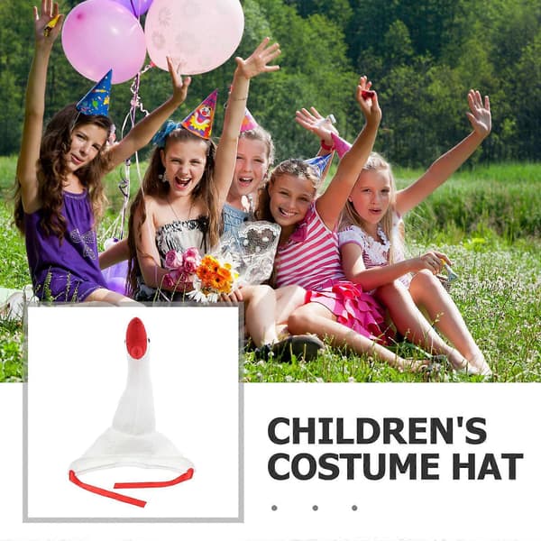 Dyregåsehette for bruk 2 stk hvite cosplayhatt-tilbehør