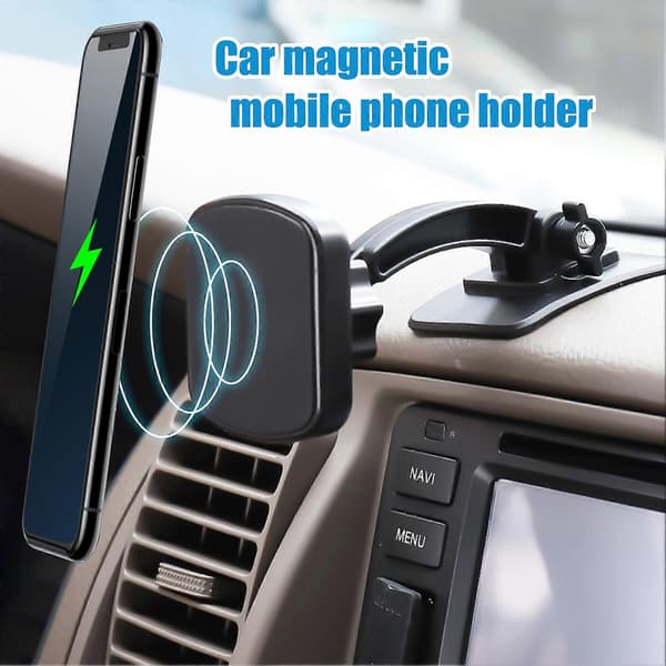 Adjustable Mini Magnetic Car Center Console Front Glass Desk Mobile Phone Holder Bracket