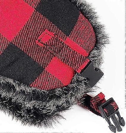 Lattice pilot pälsmössa Ushanka Eskimo rysk bombarmössa med öronlappar