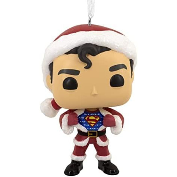 Funko POP! Eksklusiv julepynt-kollektion (Superman i julesweater og julemandsdragt)