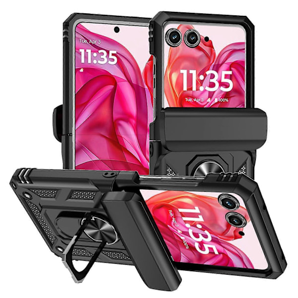 Liukuva Camshield -kotelo Motorola razr 50:lle Black