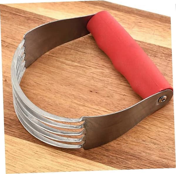 Deigkutter og deigmikser i rustfritt stål med ergonomisk grep for baking og hjemmebruk