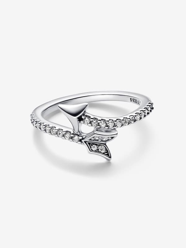 Pandora - Glitrende Pilring - Sterlingsølv Circumference: 58mm