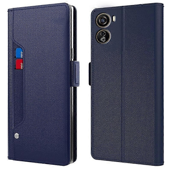 Til ZTE nubia Neo 5G Mobiltelefon Cover Anti-drop PU Læder Cover med Spejl Multicolor Style C