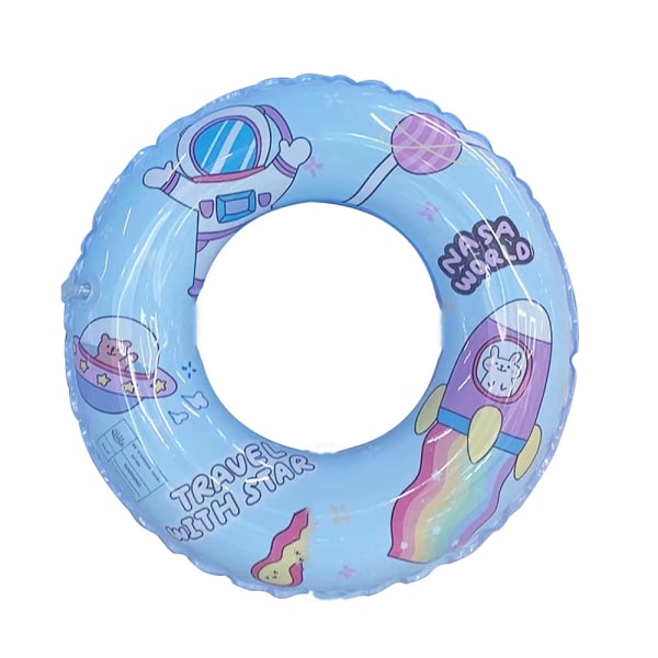 Inflatable swimming ring tube, floating swimming ring beautiful s tarry sky pattern swimming ring - inflatable tube - blue - 80#.