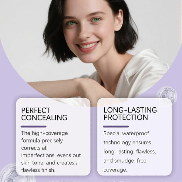Kroppstäckande Perfector, Tatueringstäckande Sminkkräm för Fläckar, Prickar, Ärr, Långvarig Vattentät Ingen Överföring Kroppsfoundation Concealer medium skin