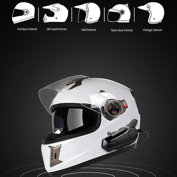 Motorcykel Bluetooth Headset Intercom Interkommunikation Udendørs Headset Kommunikation Med Støjreduktion