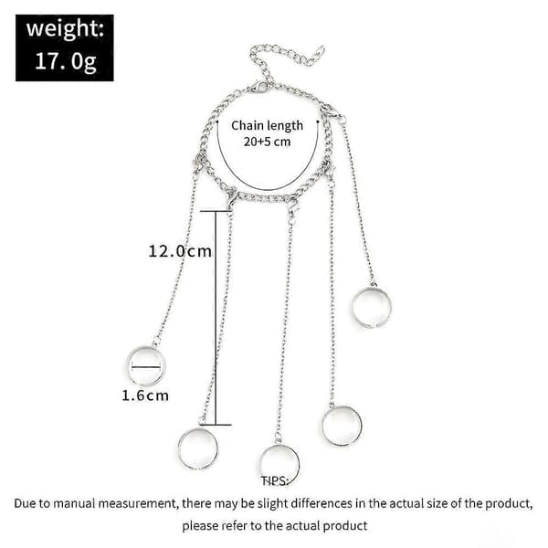 Punk Geometriskt Silverfärgat Kedjearmband för Män Ring Berlock Set Par Emo Mode Smycken Presenter