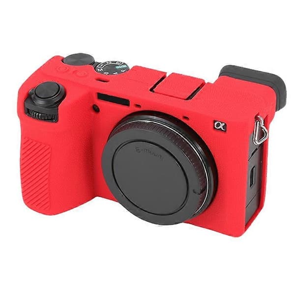 (New Arrival) Soft Silicone Protective Case with Lychee Texture (For Sony ILCE-6700 / A6700)