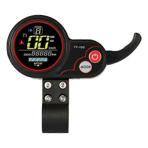 TF100 5-bensmåler Skærmdisplay Gasregulator til KUGOO M4 10 tommer serie El-scooter Universal Tilbehør
